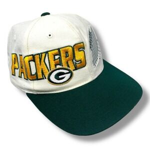 Vintage‎ Green Bay Packers Logo Athletic Snapback Wool Blend